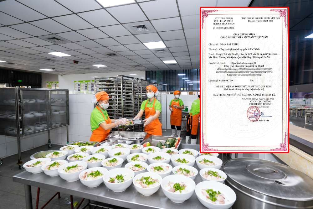 Quy trình làm hồ sơ và thủ tục cấp giấy chứng nhận vệ sinh an toàn thực phẩm trong ngành dịch vụ suất ăn công nghiệp